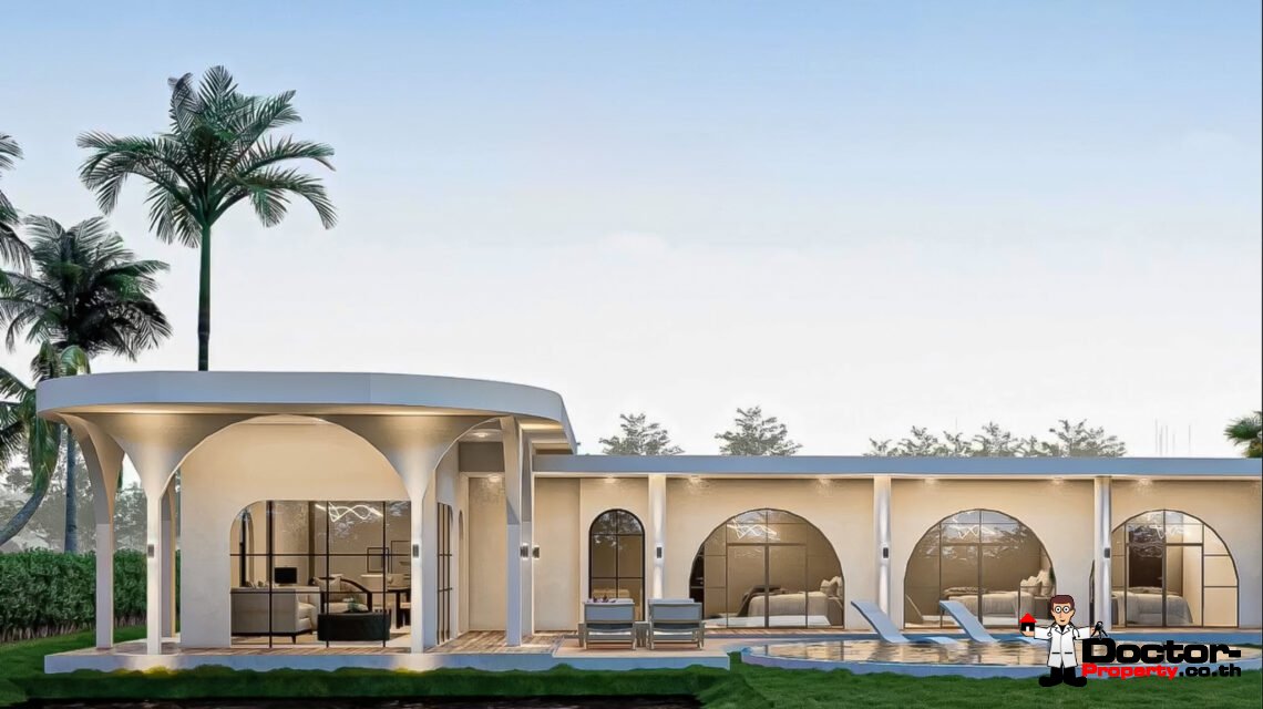 New Modern Toscana 3 Bedroom Pool Villa in Mae Nam, Koh Samui – For Sale